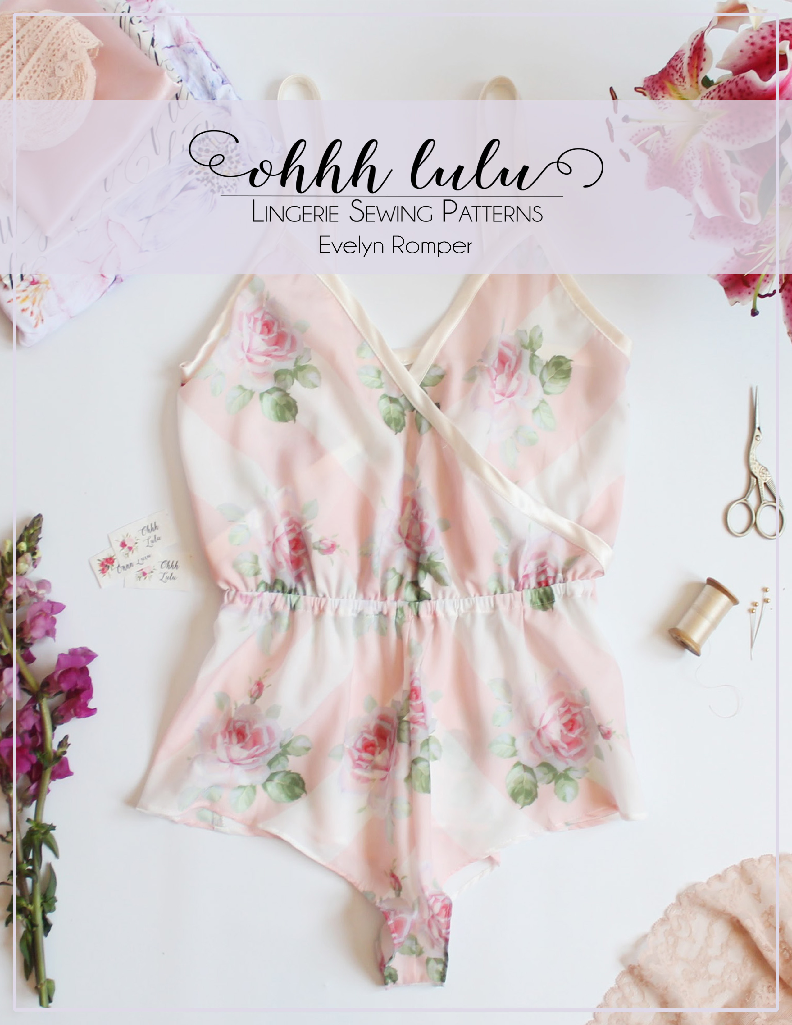 Evelyn Wrap Front Romper PDF Sewing Pattern – Ohhh Lulu