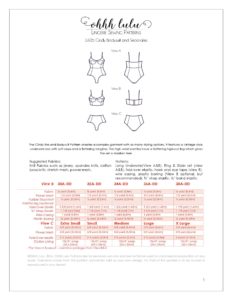 Cindy Underwire Bodysuit and Separates PDF Sewing Pattern – Ohhh Lulu