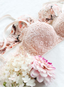 Behind the Seams - the Pink and Black Lace Pre-formed Foam Cup Bra