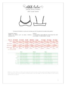 The Hyacinth FREE Bralette PDF Sewing Pattern – Ohhh Lulu