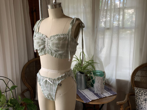 Linen panties, Organic underwear, Vintage style lingerie